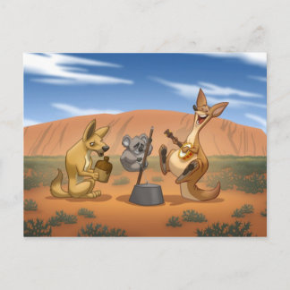 Australische Krug-Band-Postkarte Postkarte