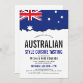 Australische Küche| Party Flag Einladung (Vorne/Hinten)
