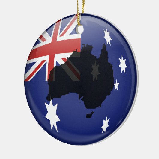 Australische Kugel Keramik Ornament (Links)