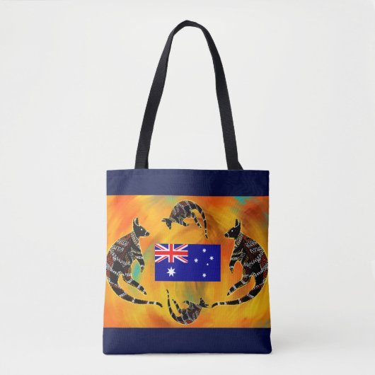 AUSTRALISCHE KUNST TASCHE (Vorderseite)