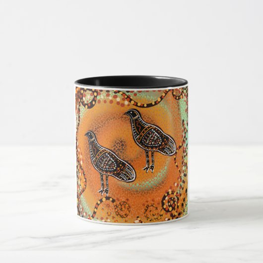 AUSTRALISCHE KUNST TASSE (Zentrum)