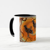 AUSTRALISCHE KUNST TASSE (Vorderseite Links)