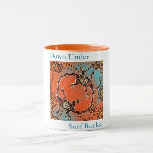 AUSTRALISCHE KUNST TASSE (Zentrum)