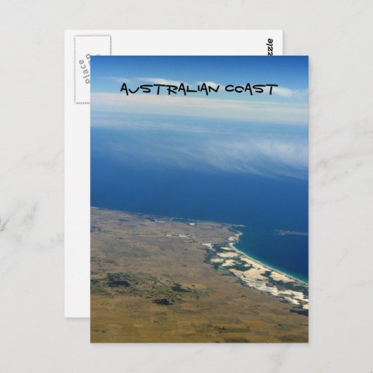 australische Küste Postkarte (Vorne/Hinten)