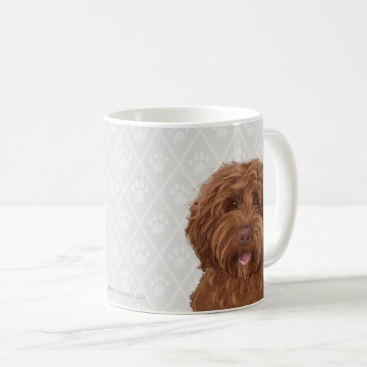 Australische labradoodle Kaffee-Tasse Kaffeetasse (VorderseiteRechts)