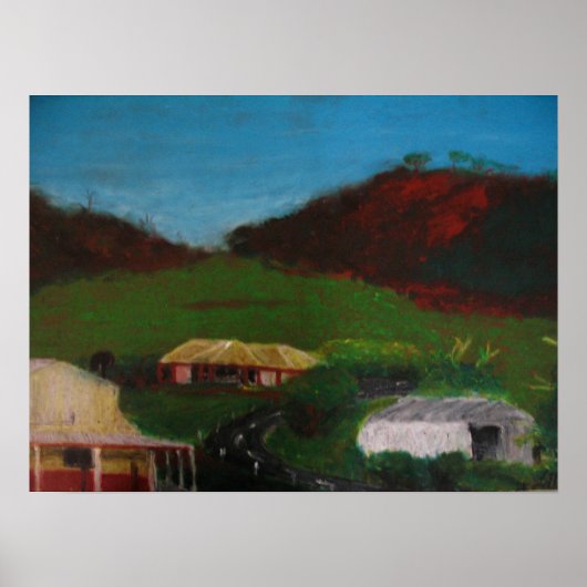 Australische Landschaft Chapman Valley, Geraldton Poster (Vorne)