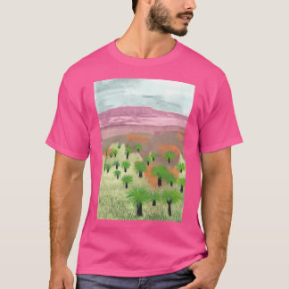 Australische Landschaft mit Grünpflanzen aktiv T-Shirt