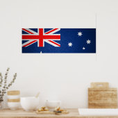 Australische Lederflagge Poster (Küche)