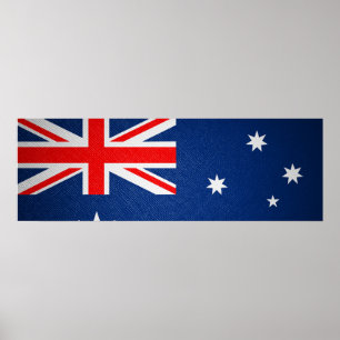 Australische Lederflagge Poster