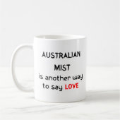 australische Liebe Kaffee Tasse (Links)