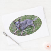 Australische Liebe Ovaler Aufkleber (Umschlag)