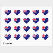 Australische Liebe Runder Aufkleber (Blatt)