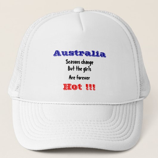 Australische Mädchen Truckerkappe (Vorderseite)