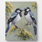 australische Magien in der Ölfarbe "Wattle Trees O Fotoplatte (Vorderseite)