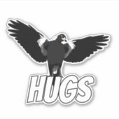 Australische Magpie will Schläger-Aufkleber Aufkleber (Vorderseite)