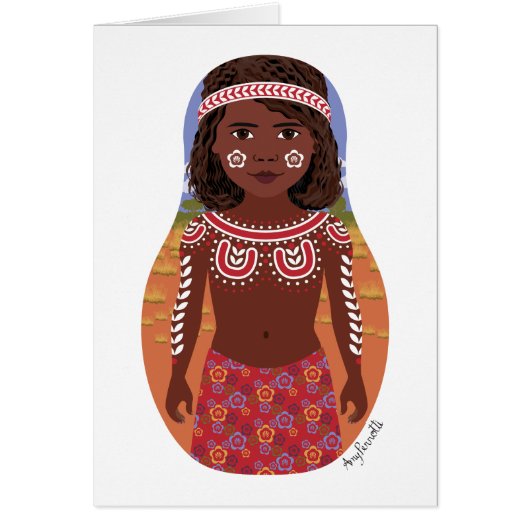 Australische Matryoshka-Karte (Vorne)