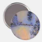 Australische Moss Agate Opus 2 Magnet (Vorderseite/Rückseite)