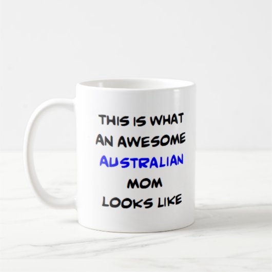 australische Mutter, phantastisch Kaffeetasse (Links)