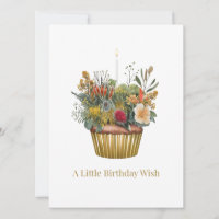 Australische National Blume Cupcake Birthday Card