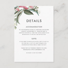 Australische Nationale Gum Leaf Details Card Begleitkarte