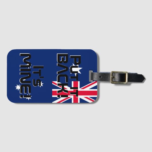 Australische Nationalflagge Funny Patriotic Gepäck Gepäckanhänger (Vorderseite (Horizontal))