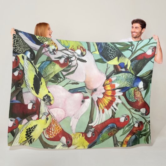 Australische Nationalparroten Fleecedecke (Beispiel)