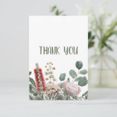 Australische Native Floral Dankeschön Karte (Stehend Vorderseite)