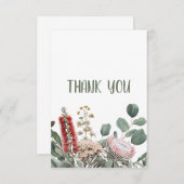Australische Native Floral Dankeschön Karte (Vorne/Hinten)