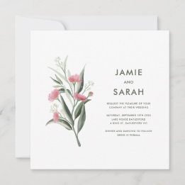 Australische Native Gum Blossom Hochzeit Einladung