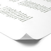 Australische Native Gum Blossom Seekarte Poster (Ecke)