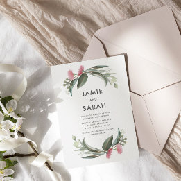Australische native Gummiblüten-Hochzeitseinladung Einladung