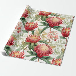 Australische Native Protea Blume II Geschenkpapier