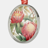 Australische Native Protea Blume II Ornament Aus Metall (Links)