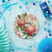 Australische Native Protea Blume II Pappteller (Party)