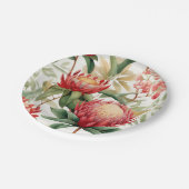 Australische Native Protea Blume II Pappteller (Schrägansicht)