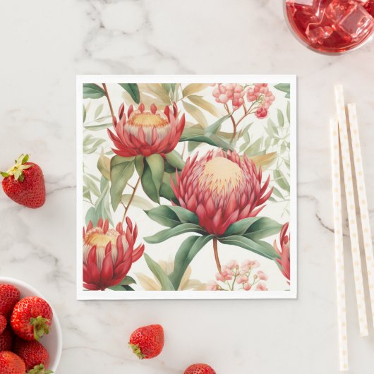 Australische Native Protea Blume II Serviette (Beispiel)