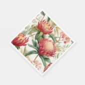 Australische Native Protea Blume II Serviette (Ecke)
