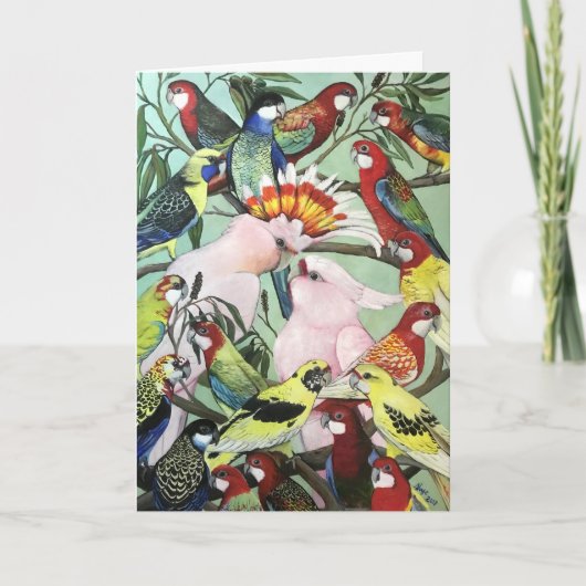 Australische Natives Weihnachtskarte Feiertagskarte (Vorderseite)