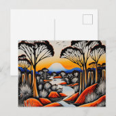 Australische Outback Art Postkarte (Vorne/Hinten)
