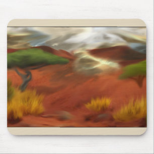 Australische Outback-Dämmerung Abstrakt Kunst Mousepad