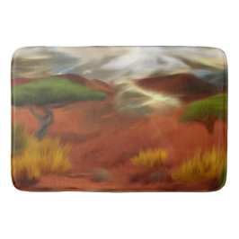 Australische Outback Dawn Abstrakt Art Badematte