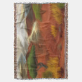 Australische Outback Dawn Abstrakt Art Decke (Vorderseite Vertikal)