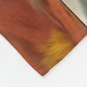 Australische Outback Dawn Abstrakt Art Fleecedecke (Ecke)