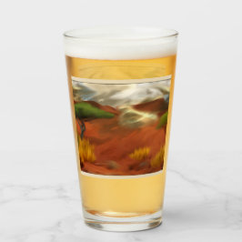 Australische Outback Dawn Abstrakt Art Glas