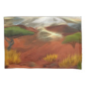 Australische Outback Dawn Abstrakt Art Kissenbezug (Vorderseite)