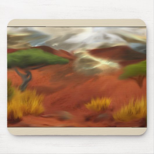 Australische Outback Dawn Abstrakt Art Mousepad (Vorne)