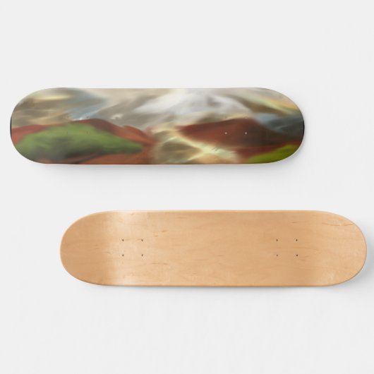 Australische Outback Dawn Abstrakt Art Skateboard (Horizontal)