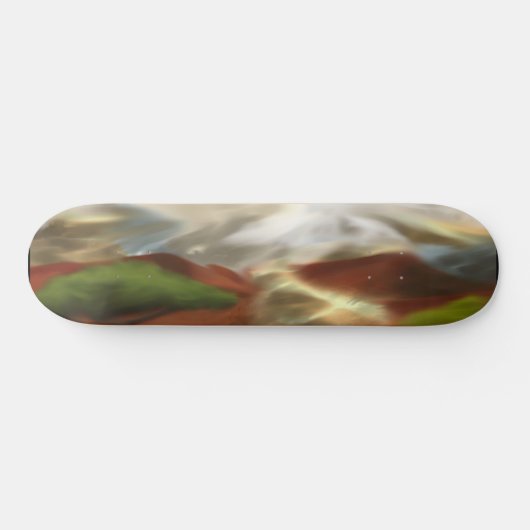 Australische Outback Dawn Abstrakt Art Skateboard (Horizontal)