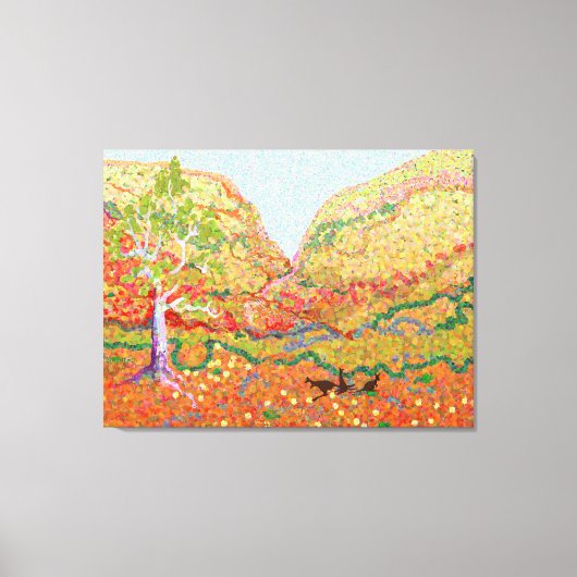 Australische Outback-Impressionistin Leinwanddruck (Vorderseite)