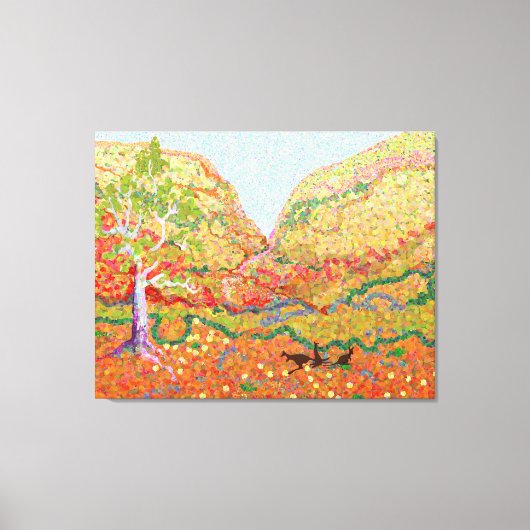 Australische Outback-Impressionistin Leinwanddruck (Vorderseite)